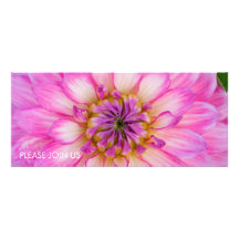 Pink & White Dahlia DSC6068 Personalized Invites