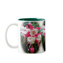 Pink & White Fuschia Mug