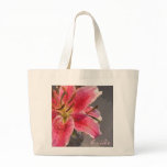 Pink & White Lily Bride's Bag