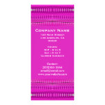 pink white pattern custom rack card
