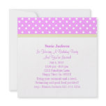 Pink & White Polka Dot Birthday Party Invitations