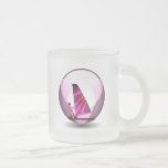 Pink Windsurf Designs Glass Coffee Mug