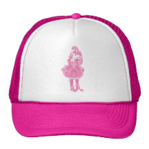 Pink Witch Mesh Hats