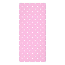 Pink with little white stars. Custom Customized Rack Card