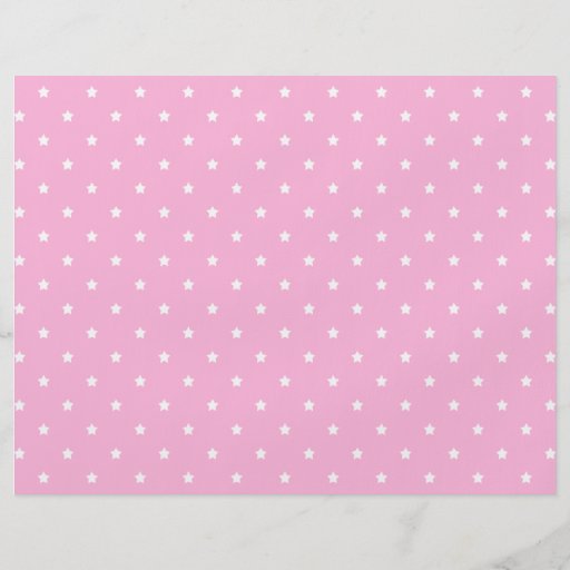 Pink with little white stars. flyers