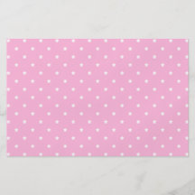 Pink with little white stars. flyers
