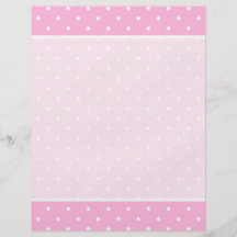 Pink with little white stars. full color flyer
