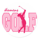 Pink Women's Golf stickers