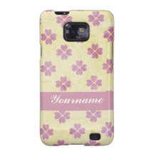 Pink Yellow Clover Hearts Samsung Galaxy S Cover