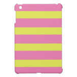 Pink & Yellow Colour Block Stripes iPad Mini Case ipad mini cases