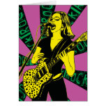 Pink Yellow Rockstar Card