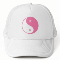 Pink Yin-Yang Cap Mesh Hats