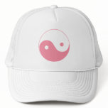 Pink Yin-Yang Symbol Mesh Hat