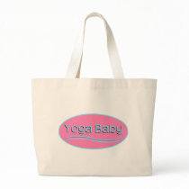 Pink Yoga Baby Tote Bag