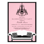 Pink Zebra Bachelorette Party Invitation
