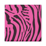 Pink Zebra Fridge Magnet