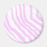 Pink Zebra Print, Animal Pattern. Magnets