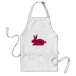 Pink Zebra Rabbit aprons