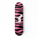 Pink Zebra Skateboard