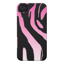 PINK zebra stripe! Animal print iPhone 4 Case-Mate Cases