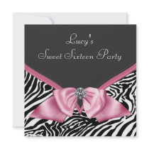 Pink Zebra Sweet 16 Birthday Party