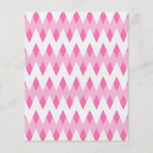 Pink Zigzag Pattern with Diamond Shapes. Flyers