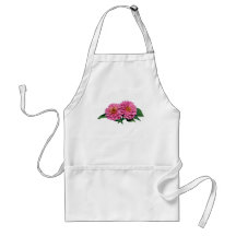 Pink Zinnias Apron