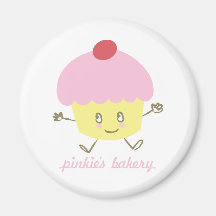 Pinkie's Bakery Cupcake Magnet