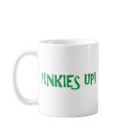 PINKIES GREEN COFFEE MUGS