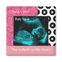 pinknblackbaby magnet