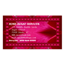 PinkRose RedRose Petal Art  - Change your text Business Card