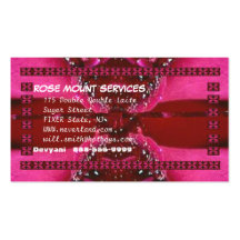 PinkRose RedRose Petal Art  - Change your text Business Card Templates