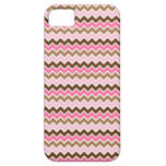 Pinks and Browns Chevron Zigzag Pattern iPhone 5 Cases