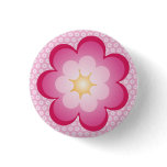 Pinky Flower buttons