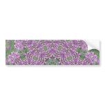 Pinky Purple Flower Kaleidoscope bumper stickers