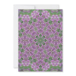 Pinky Purple Flower Kaleidoscope invitations