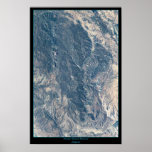 Pinnacles National Monument, CA satellite poster posters