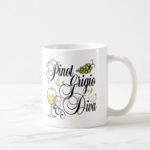Pinot Grigio Wine Diva Coffee Mug