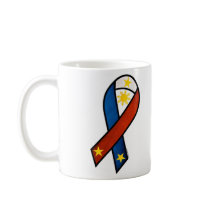 Pinoy "support" ribbon mug