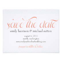 Pinpoint Polka Dots Save the Date Invite