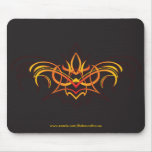 Pinstripe Fireflower mousepad