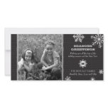 Pinstripe Snowflake Photo Card photo cards