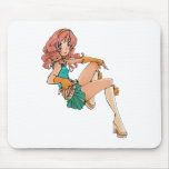 Pinup Anime Girl mousepads