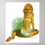 Pinup Girl in a Sexy Two Piece Bikini posters