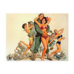Pinup Girls and Army Guys Post Cards