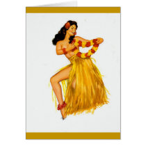 Pinup Hula Cards