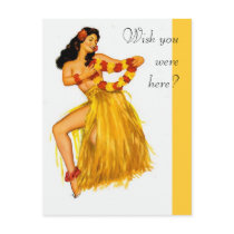 Pinup Hula Postcards