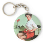 Pinup Secretary keychains
