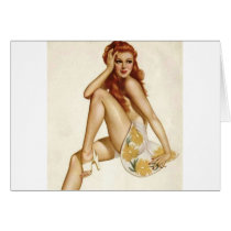 PinUpz Girl 1 Greeting Cards