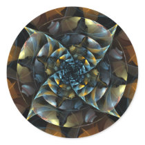 Pinwheel Abstract Art Round Sticker